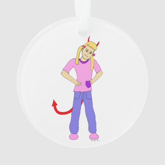 悪魔 オーナメント (裏面)