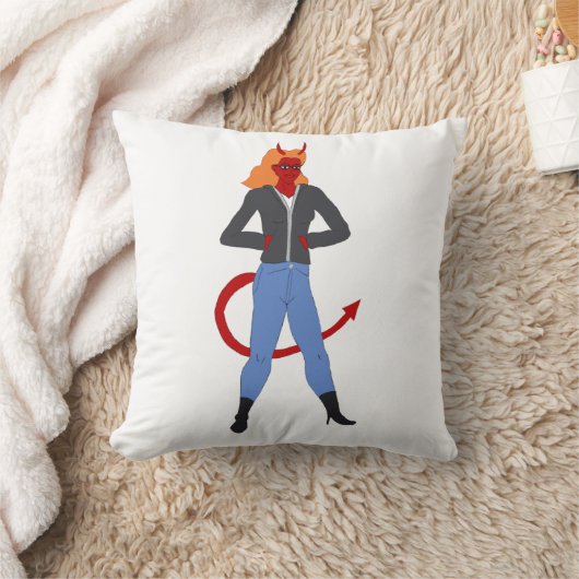 悪魔 クッション (ブランケット)