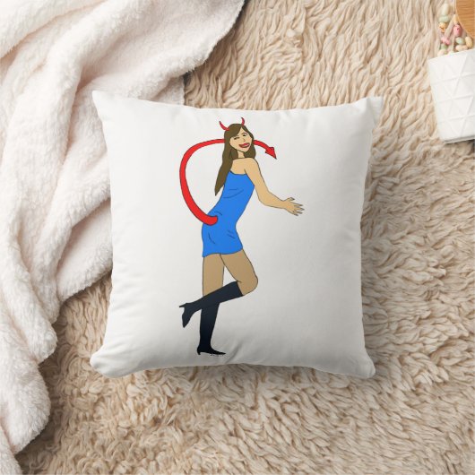 悪魔 クッション (ブランケット)