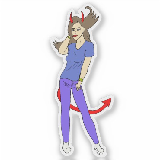 悪魔 シール (正面)