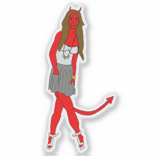 悪魔 シール (正面)