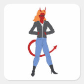 悪魔 スクエアシール (正面)