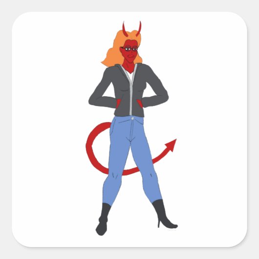 悪魔 スクエアシール (正面)