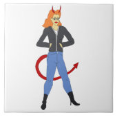 悪魔 タイル (正面)