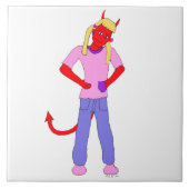 悪魔 タイル (正面)