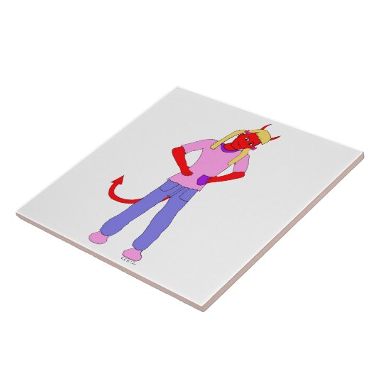 悪魔 タイル (側面)