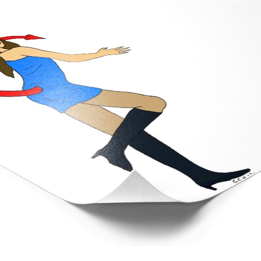 悪魔 フォトプリント            (角)