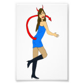 悪魔 フォトプリント            (正面)