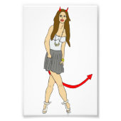 悪魔 フォトプリント            (正面)