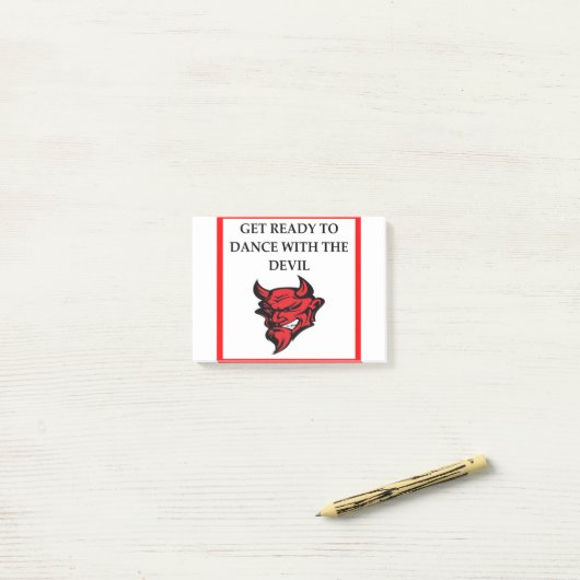 悪魔 ポストイット (デスク上)