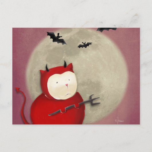 悪魔 ポストカード (正面)