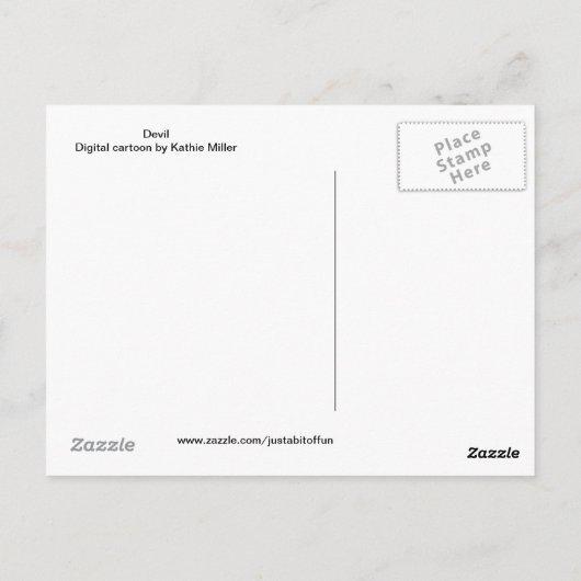 悪魔 ポストカード (裏面)