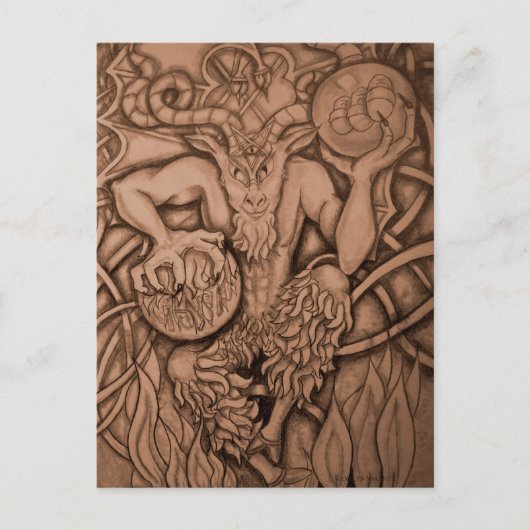悪魔 ポストカード (正面)