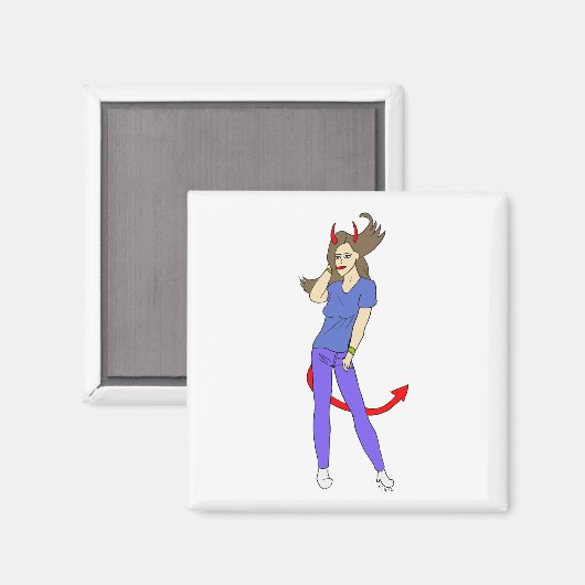 悪魔 マグネット (正面/裏面)