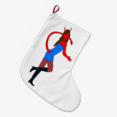 悪魔 ラージクリスマスストッキング (正面 (吊り時))