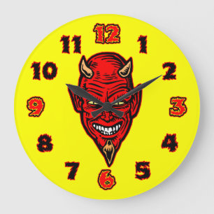 悪魔 ラージ壁時計