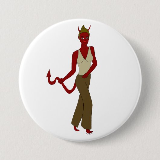 悪魔 缶バッジ (正面)