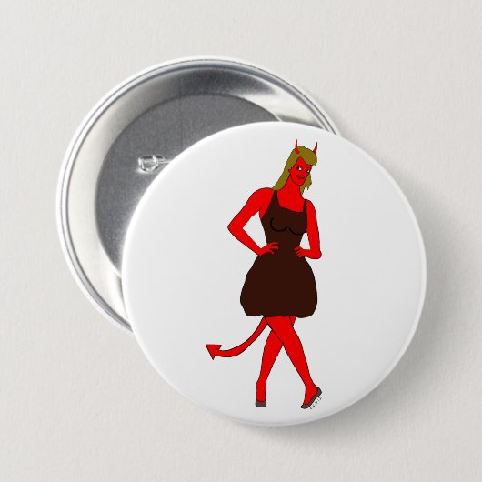 悪魔 缶バッジ (正面&裏面)