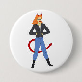 悪魔 缶バッジ (正面)