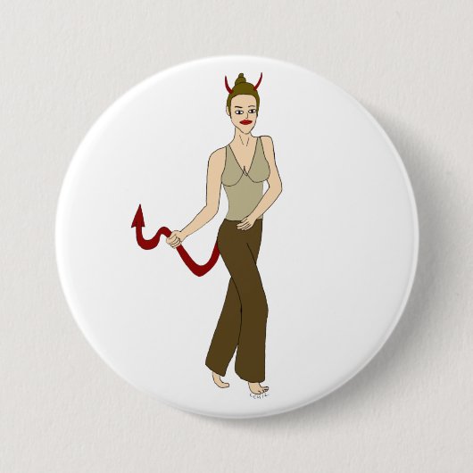 悪魔 缶バッジ (正面)