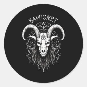 悪魔Bのオカルトのゴシック様式レビアタン十字架のシンボル ラウンドシール