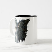 "悪"および"神手"のマグを話さないで下さい ツートーンマグカップ (正面左)