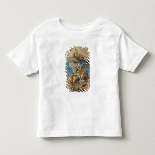 悪(キャンバスの油)の下で打つジュピター トドラーTシャツ (正面)