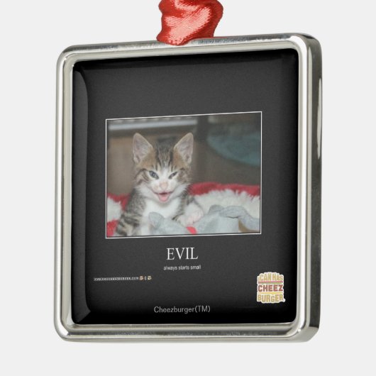 悪 メタルオーナメント (左)