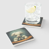 悲しいうさぎ ストーンコースター (横)