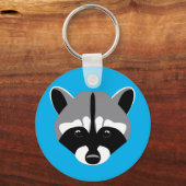 悲しいかわいいアライグマ キーホルダー (正面)