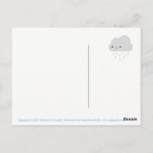 悲しいかわいいレインクラウド ポストカード (裏面)