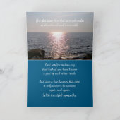 悲しいかわいい白い子犬の損失のために残念な悔やみや弔慰 カード (内部)