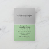 悲しいかわいい白犬の損失を申し訳なく悔やみや弔慰 カード (内部)