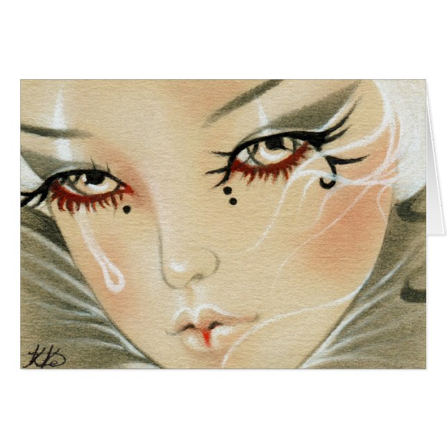 悲しいこっけい者の涙カード (正面横)