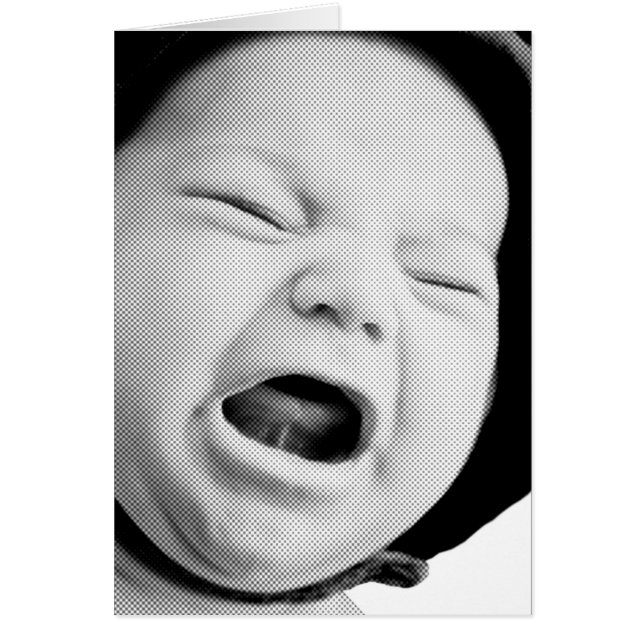 悲しいですか気違いの泣き叫びのベビー (正面)