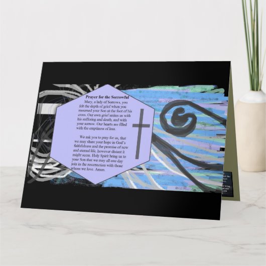 悲しいののための祈りの言葉 カード (正面)