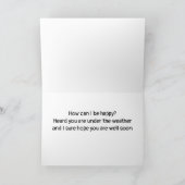 悲しいのは天気の中でUと聞くから カード (内部)