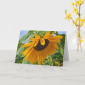 悲しいひまわり カード (黄色い花)