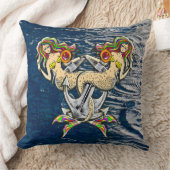 悲しいほど人魚のアットいかり クッション (ブランケット)