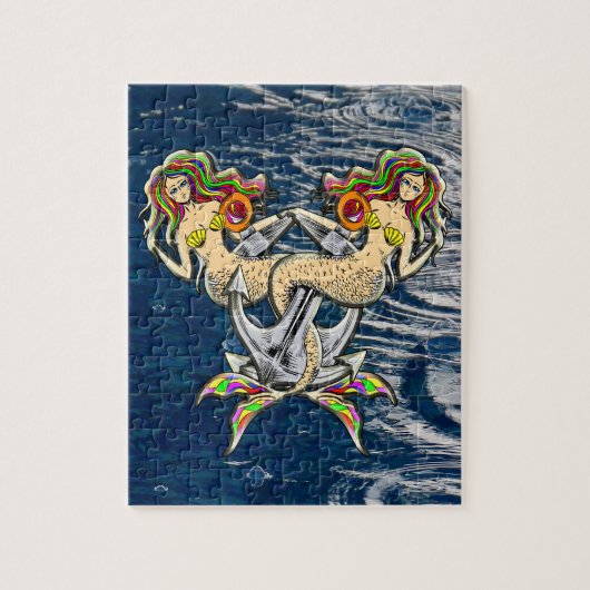 悲しいほど人魚のアットいかり ジグソーパズル (縦)