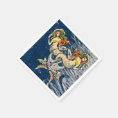 悲しいほど人魚のアットいかり スタンダードカクテルナプキン (角)