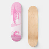 悲しいアニメアイズスケートボードデッキ スケートボード (正面)