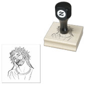 悲しいイエス・クラウン・オブ・ソーンズ ラバースタンプ (押印)