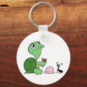悲しいウミガメ幸せなアリ キーホルダー (正面)