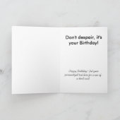 悲しいオバマ誕生日カード カード (内部)