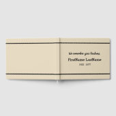 悲しいカスタマイズと葬儀の招待帳 ゲストブック (全面)