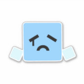 悲しいキューブのシアンのジャザブ シール (正面)