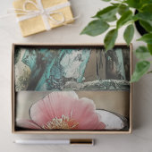 悲しいゴシック様式のガーゴイルとフローラクラウンデコページ 薄葉紙 (ギフト)