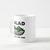 悲しいサラダ Funny Mug コーヒーマグカップ (正面左)
