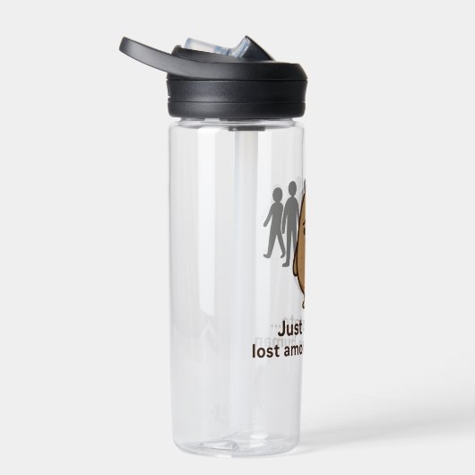 悲しいジャガイモと混乱した群衆 ウォーターボトル (右面)